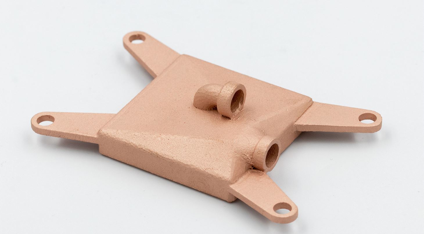 3D-printet metalemne i kobber